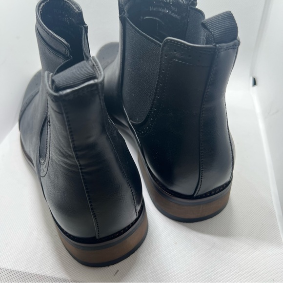Vance Co. Black Vegan Leather Chelsea Boots - Picture 8 of 10